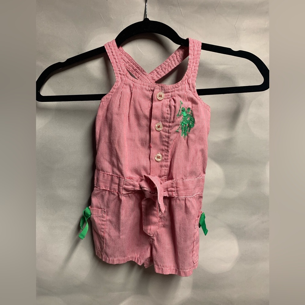 US Polo Association Striped Romper Unisex 12 Months Old‎